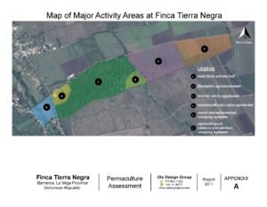 Finca Tierra Negra Map of Major Activity
