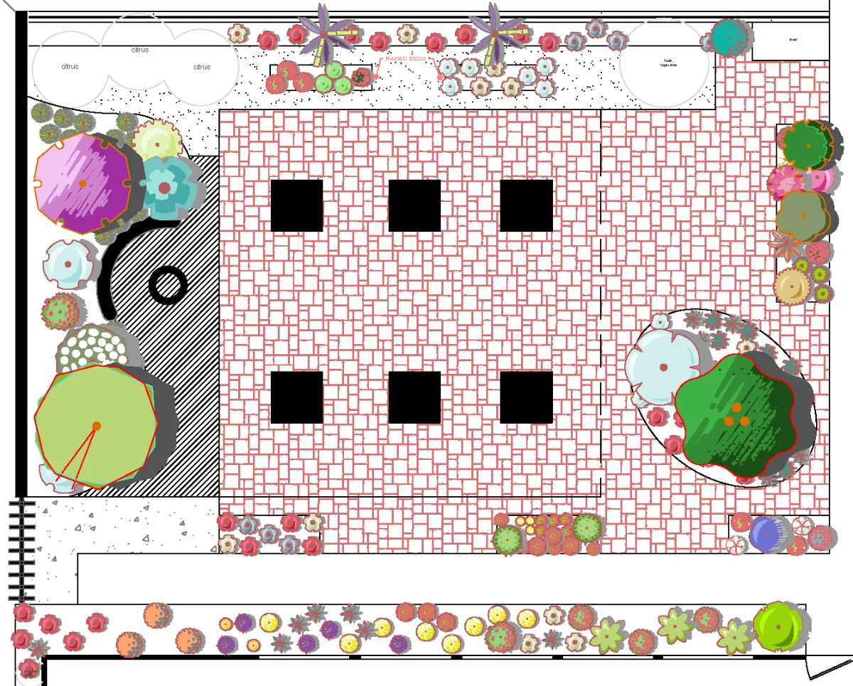 Merrimans Final Plan Merriman's Restaurant edible landscape design
